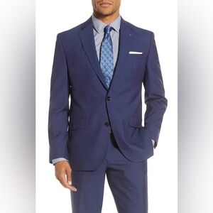 Ted Baker London Navy Blue Jarrow Suit Jacket Size 42L NWT
